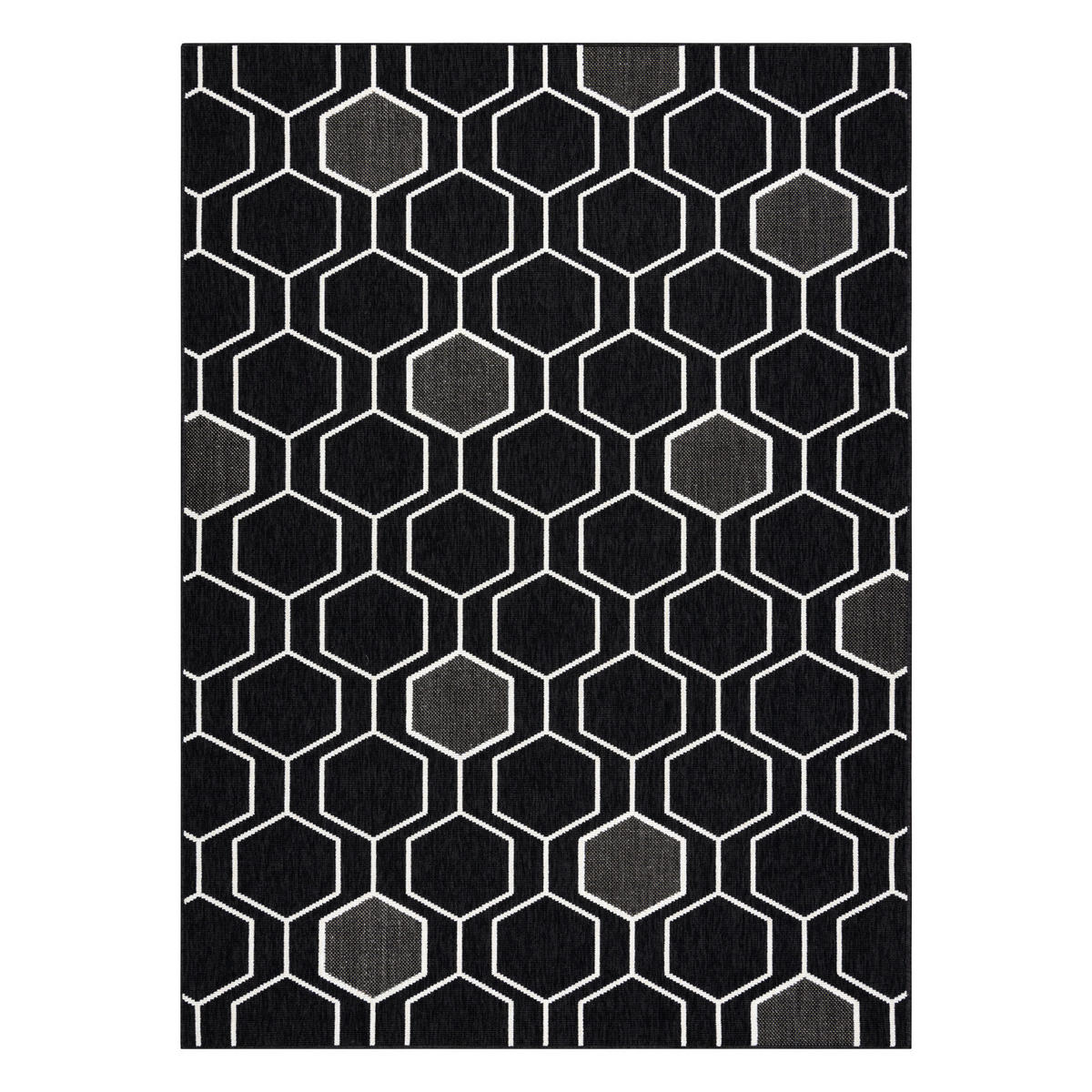 TEPPICH Spring 200/290 cm - Schwarz, Textil (200/290cm) - rugsX