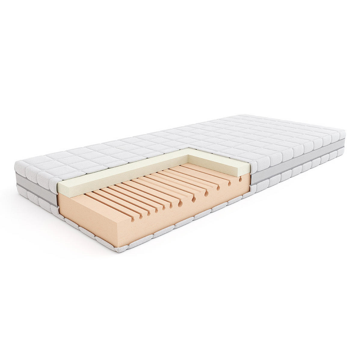 SCHAUMMATRATZE Original Thermo - Weiß, Textil (90/200cm) - Mr Mattress