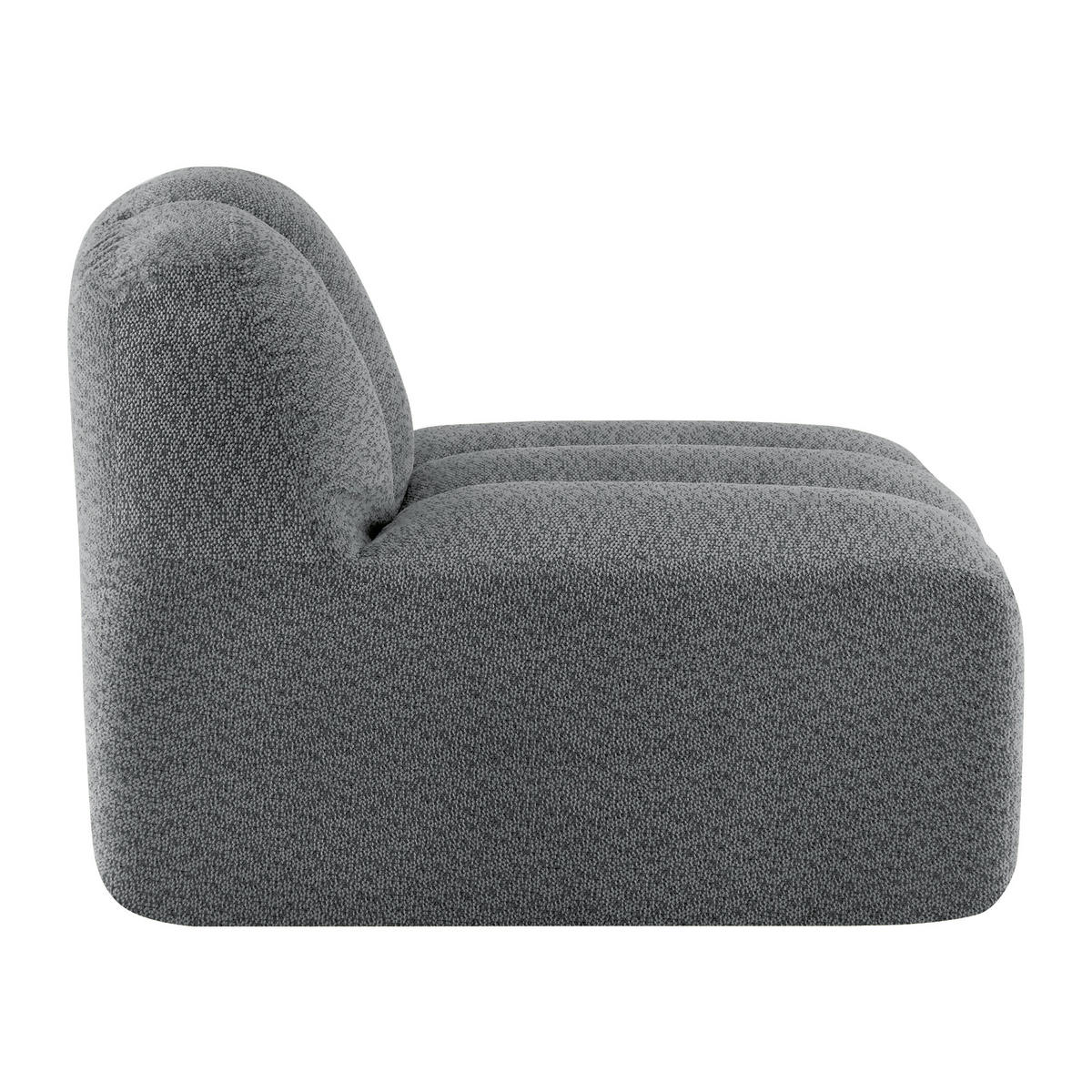 SESSEL ohne Armlehnen aus Granular Fleece, DE-42651, Grau - Grau, Textil (78/79/104cm) - ComfortXL