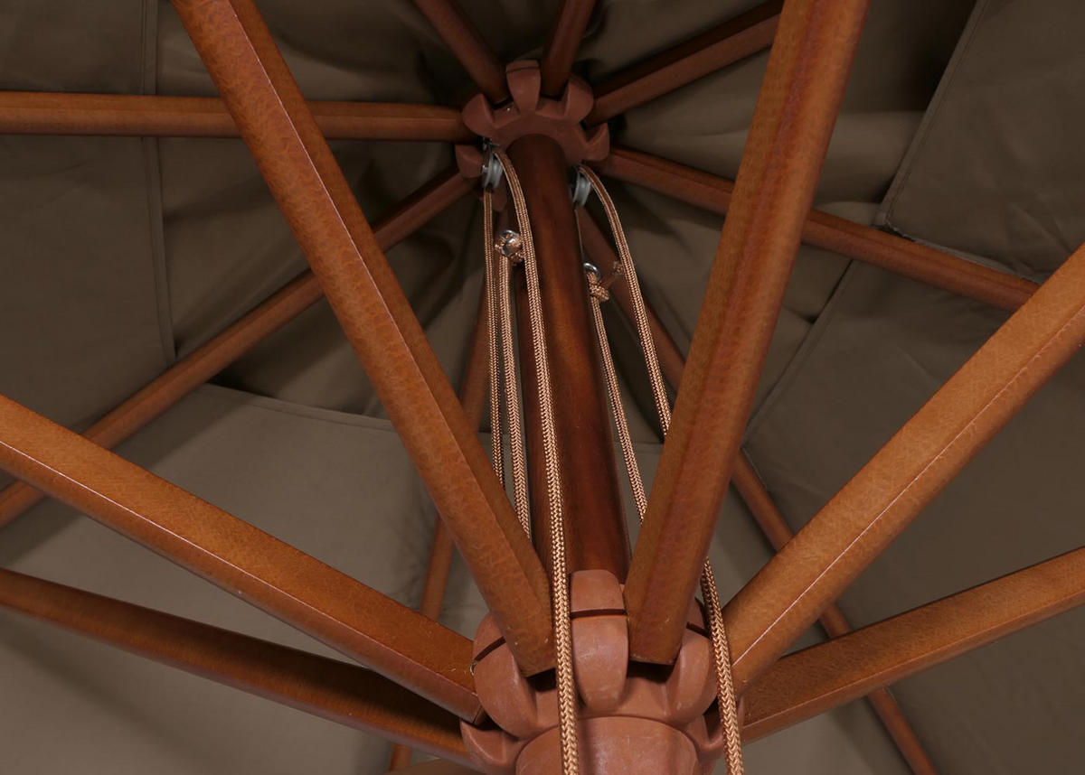 SONNENSCHIRM C57B taupe - Taupe, Holz (300/300cm) - MCW