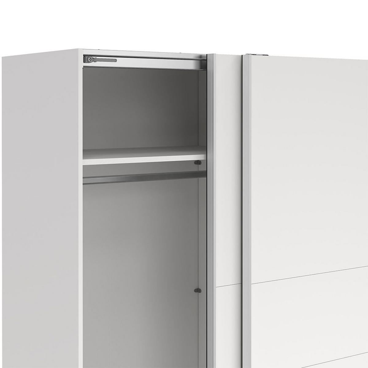 SCHIEBETÜRENSCHRANK, Como, Weiß, Holzwerkstoff, 179 x 67 x 201 cm - Weiß, Holzwerkstoff (179/201/67cm) - ebuy24