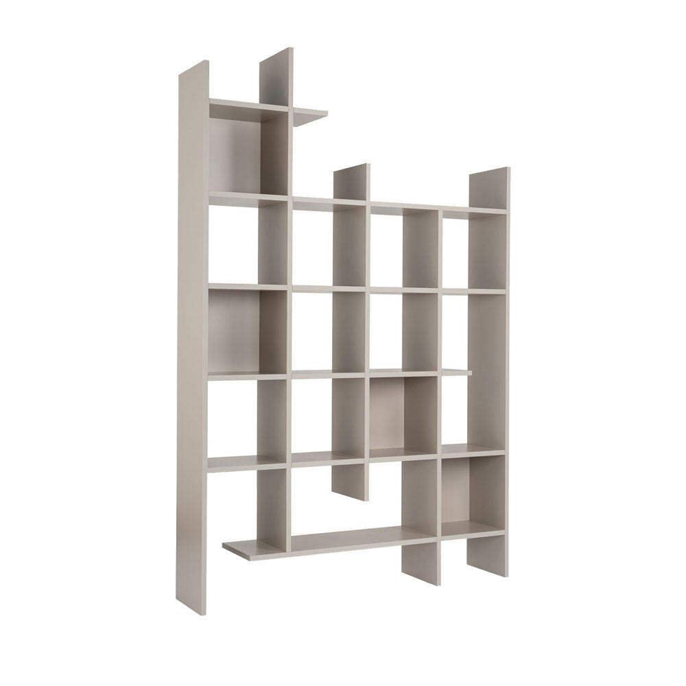 HOLZREGAL, Höhe 188 cm - Mako - Beige - Beige, Holz (122/188/26cm) - Drawer