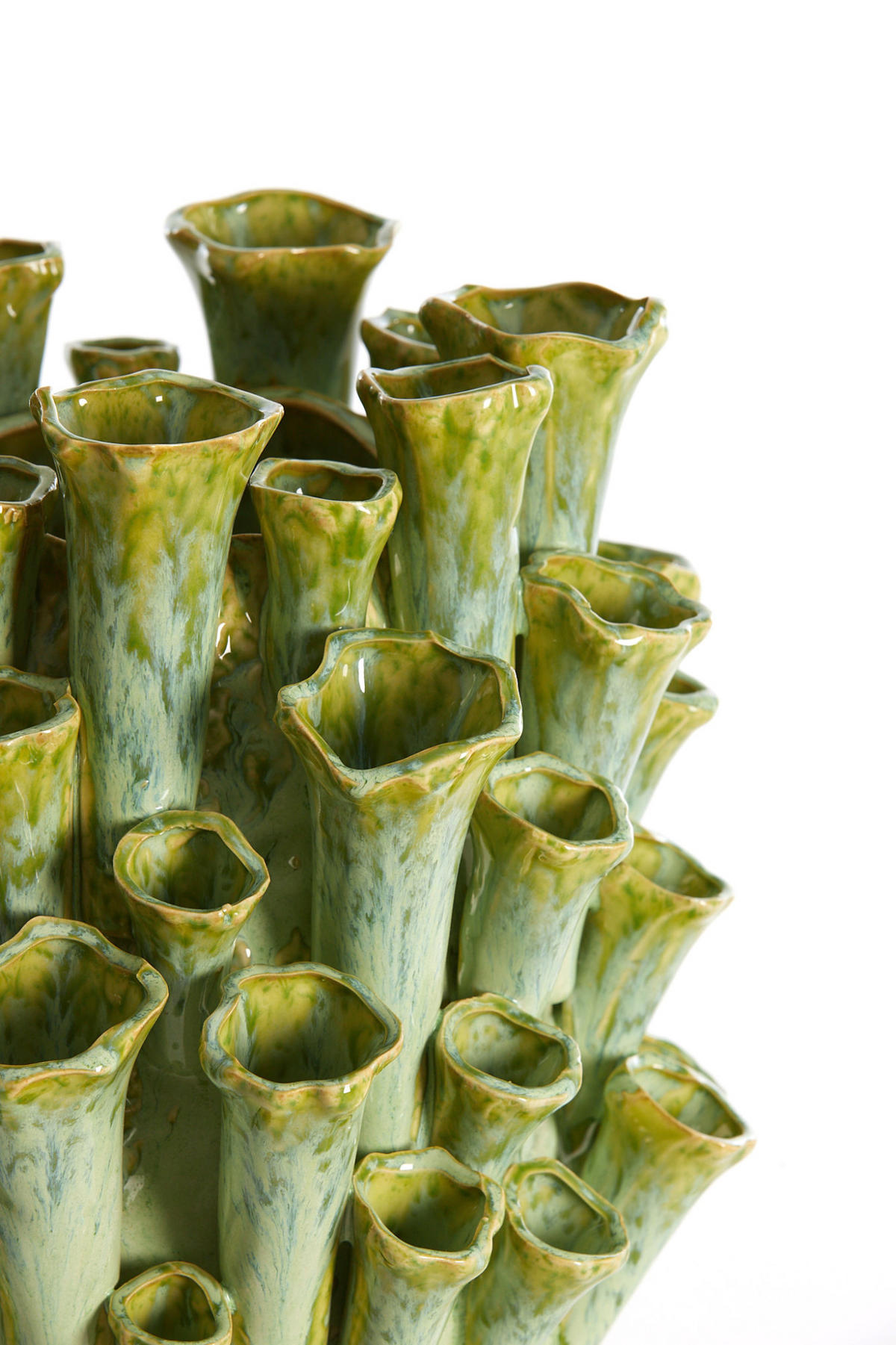 VASE Kyral Grün Ø28,5/46,5 cm - Grün, Keramik (46.5cm) - Light & Living