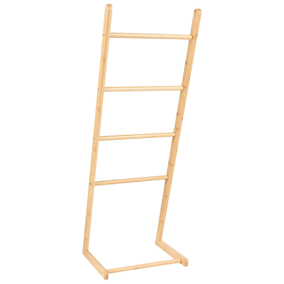 HANDTUCHHALTER Heller Holzfarbton Zapallar - Hellbraun, Holz (40/114/33cm) - Beliani