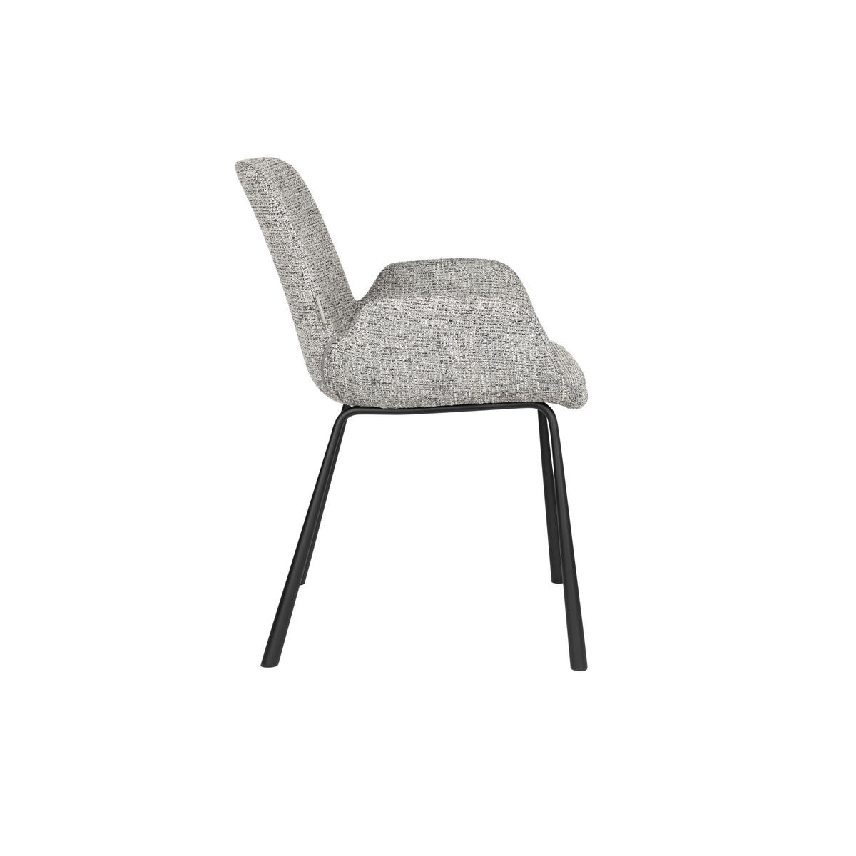 ESSZIMMERSTUHL Brit Grau - 2 er Set - Grau, Textil (59/79/62cm) - Zuiver