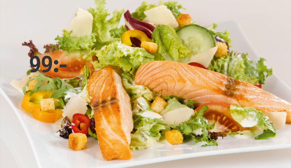 SALLAD MED LAXFILÉ