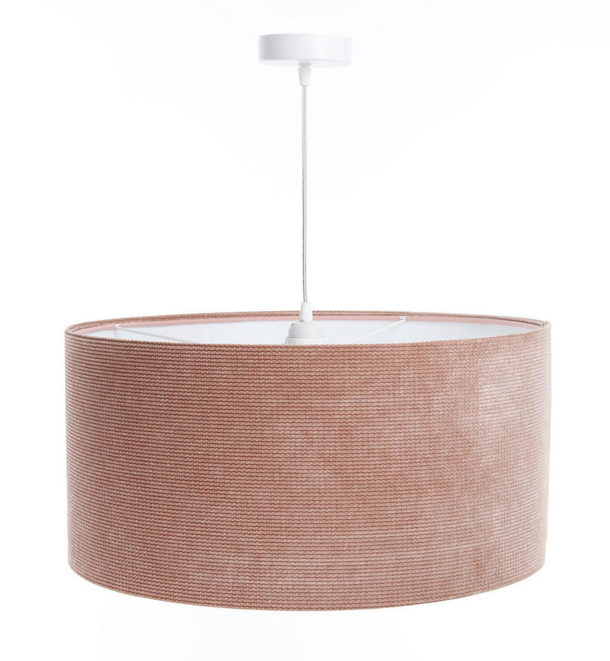 HÄNGELEUCHTE Rosa 40/20 cm - Pink/Weiß, Kunststoff (40/0.4/20cm) - ONZENO