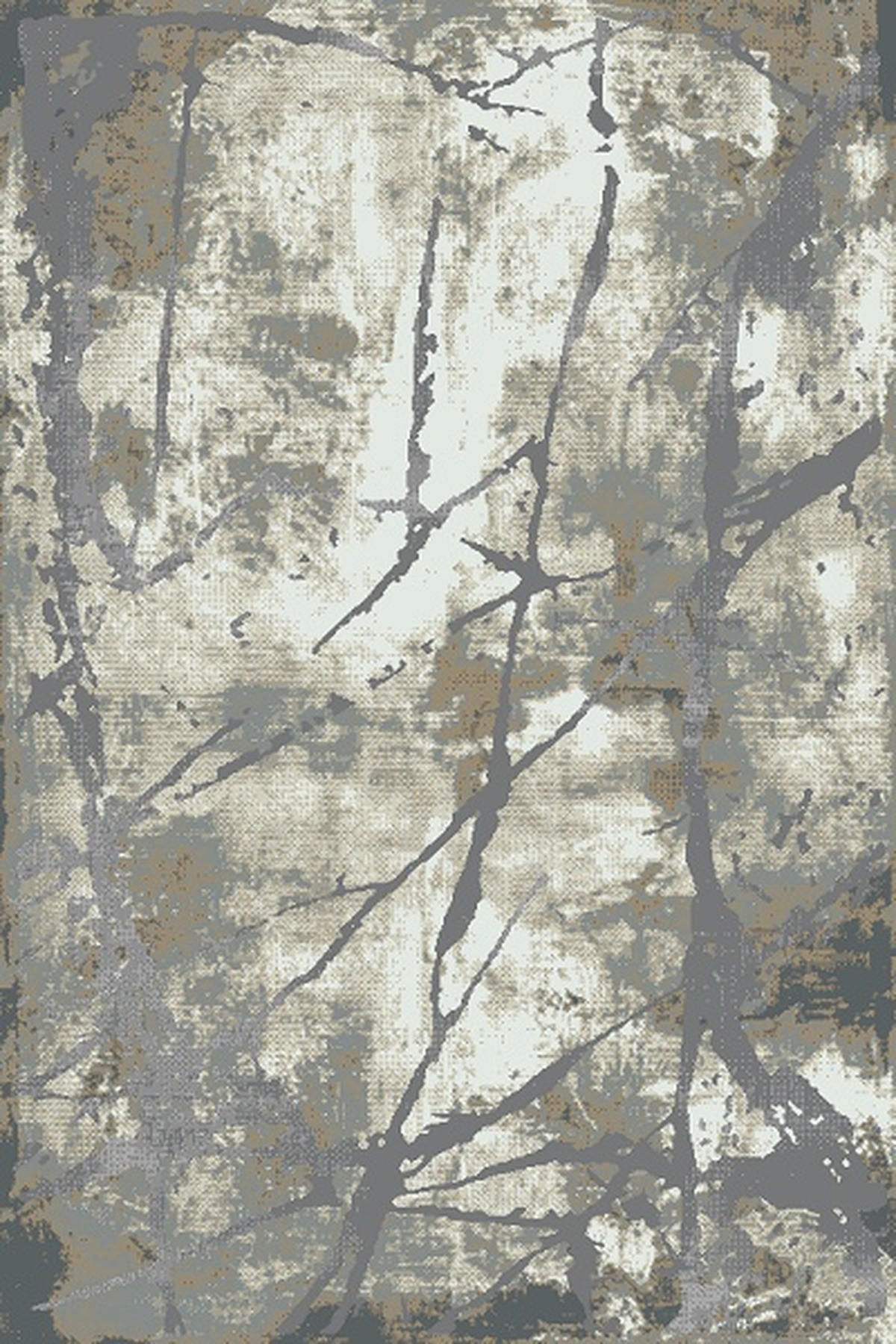 TEPPICH Kurzflor OGLIO Abstrakt Polypropylen-Polyester Natur 160 x 230 cm - Beige, Textil (160/230cm) - KADIMA DESIGN