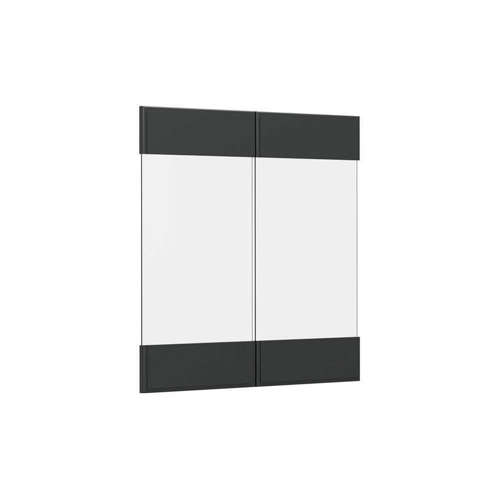 K&Ouml;KSFRONT R-Line Antracit hus p&aring; landet 59.2x59 cm m&ouml;belfront f&ouml;r v&auml;ggsk&aring;p med glas 59/59.2/1.6 cm