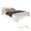 HOLZBETT mit Matratze 140/200 cm weiß - Weiß, Holz (140/200cm) - Homestyle4u