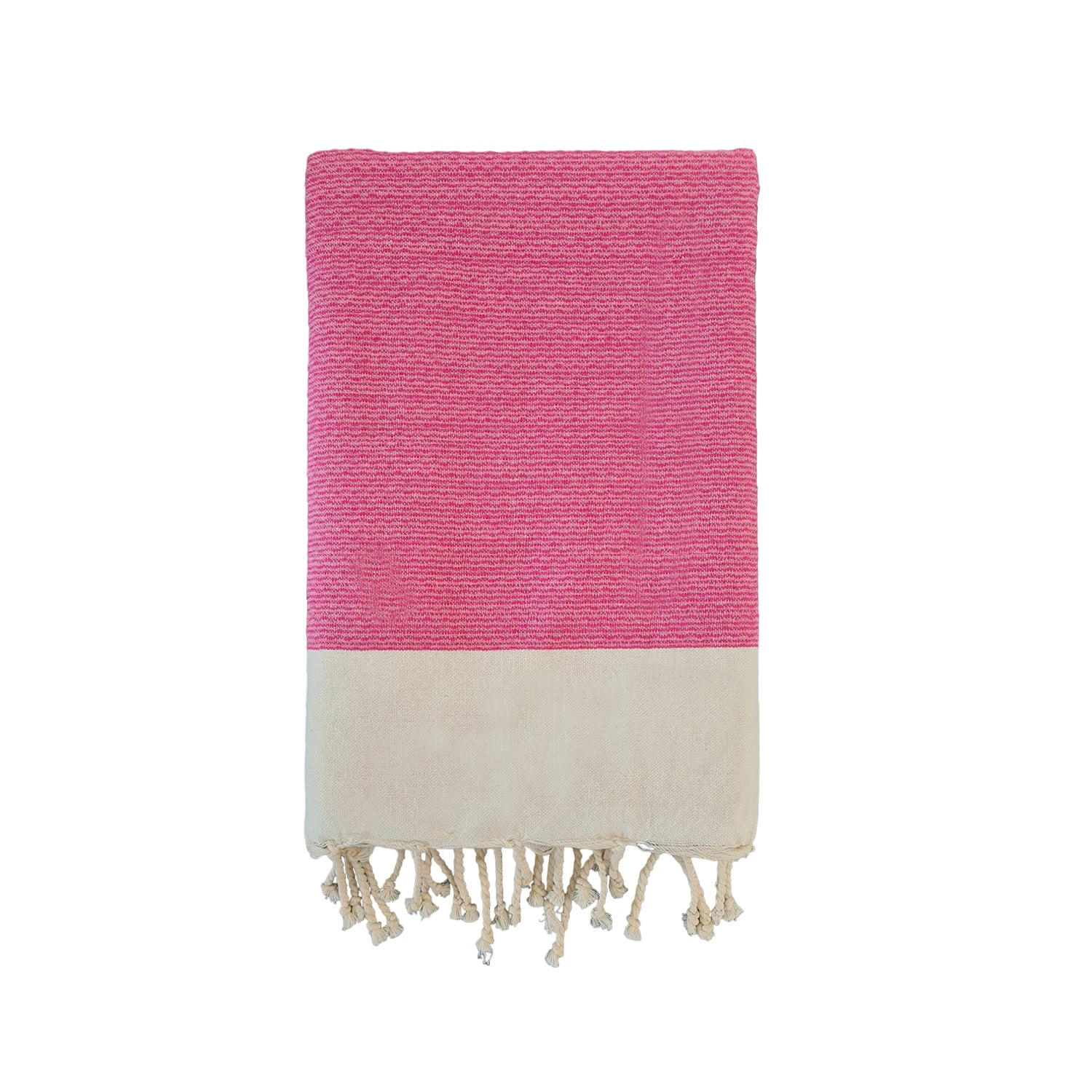 HAMMAMTUCH Traditionelle Athena 100x200 190g/m² rosa - Pink, Textil (100/200cm) - LE COMPTOIR DE LA PLAGE