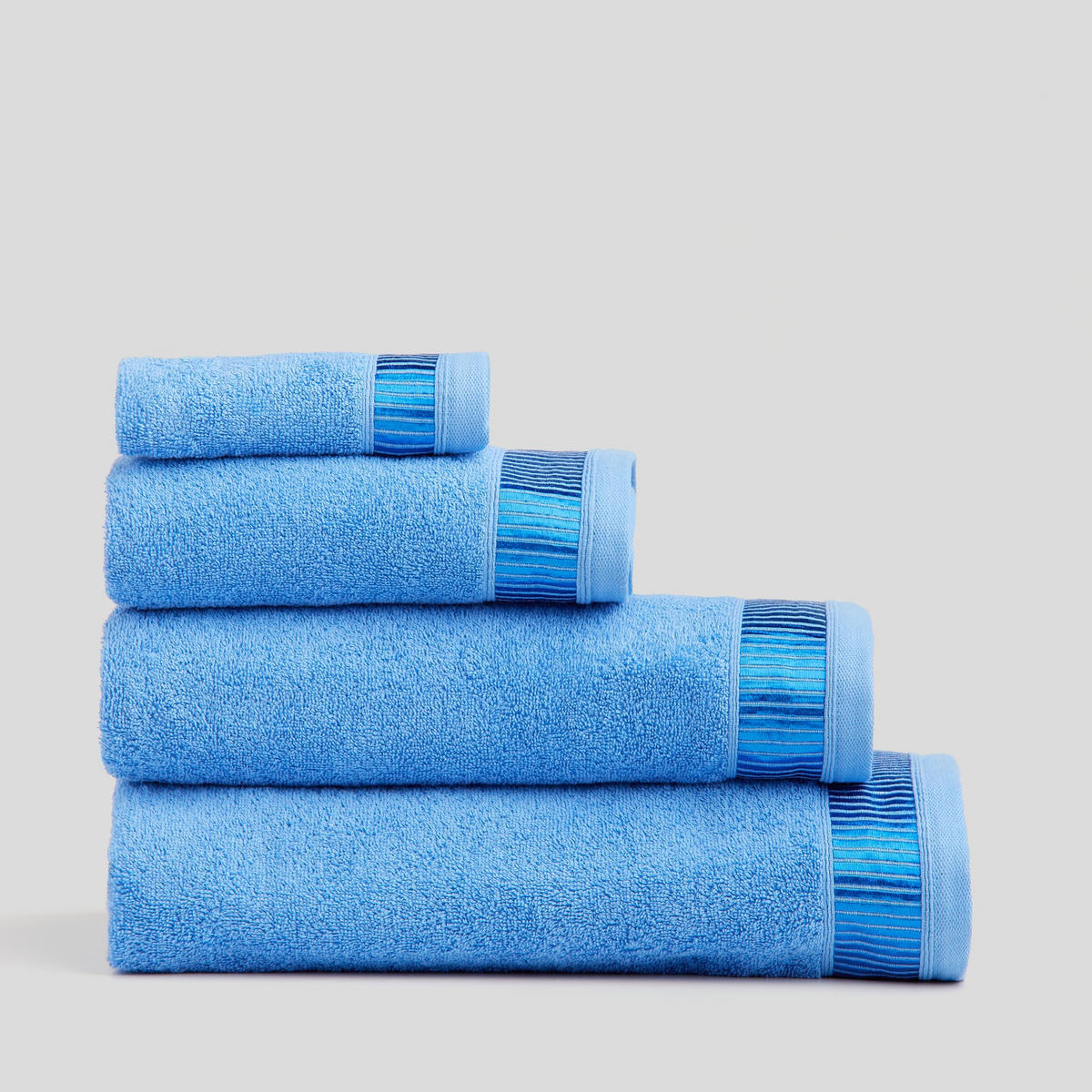 BADETUCH Alicanty - Blau, Textil (100/150cm) - home&you