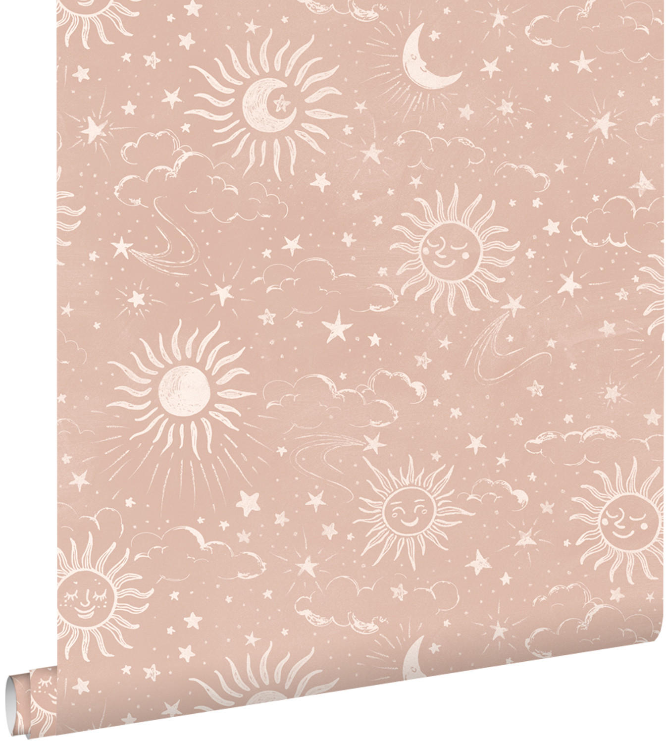 TAPETE Sternenhimmel 50 x 900 cm - Pink, Papier (50/0.1cm) - ESTAhome