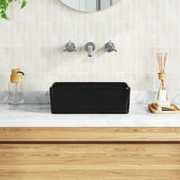 WASCHBECKEN Lancaster 40/30/13 cm - Schwarz, Keramik (40/13/30cm) - Nettlife