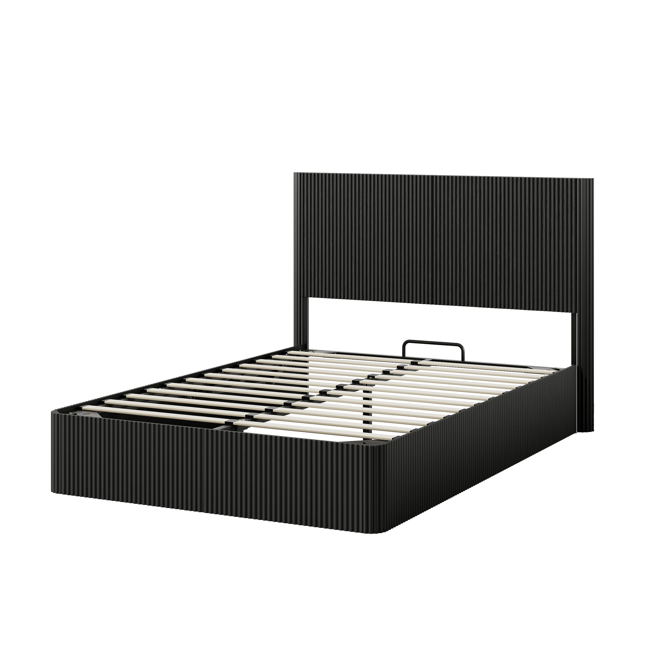 ComfortXL Stauraumbett Schwarz 140x200 cm