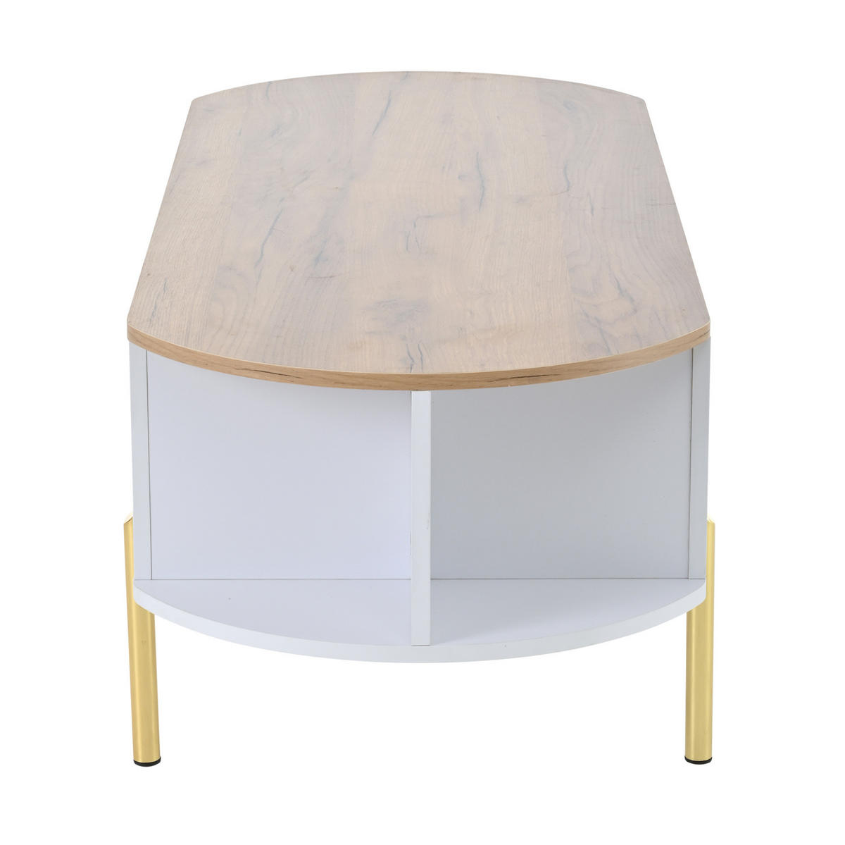 KLUBSKA miza, 120/50/43 cm bela, MDF z dvižno ploščo in prostorom za shranjevanje - bela, leseni material (120/50/43cm) - BEAOK