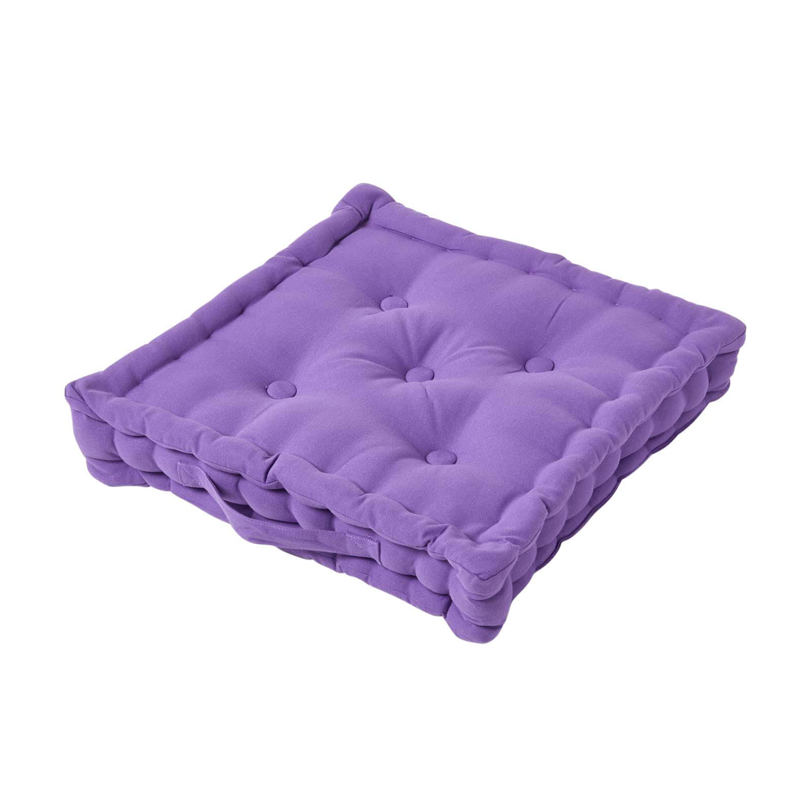 SITZKISSEN lila 40/40/8 cm – Bodenkissen unifarben - Lila, Textil (40/40/8cm) - Homescapes