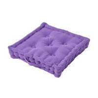 SITZKISSEN lila 40/40/8 cm – Bodenkissen unifarben - Lila, Textil (40/40/8cm) - Homescapes