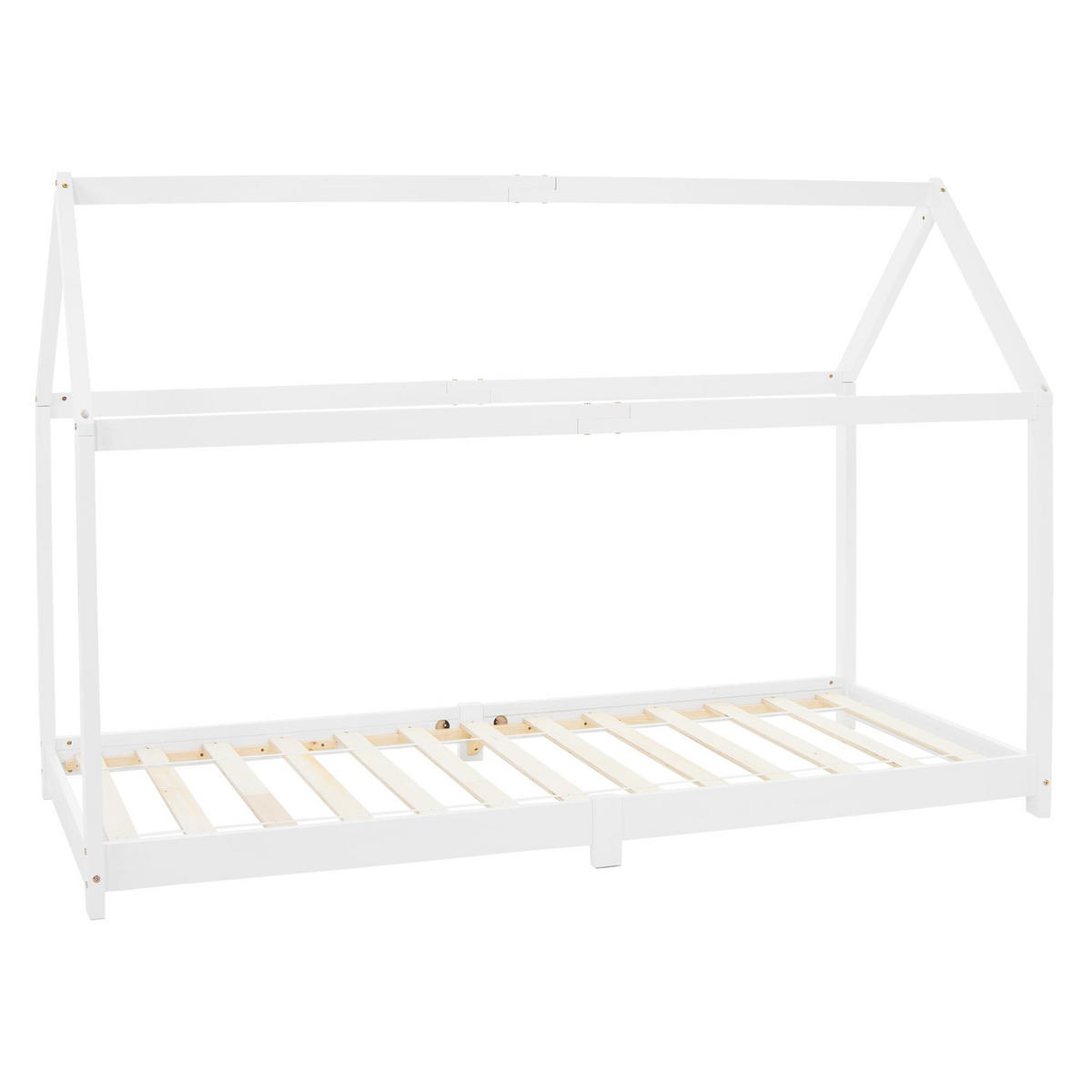 KINDERBETT mit Dach 90x200 cm Weiß - Weiß, Holz (90/200cm) - ML-DESIGN