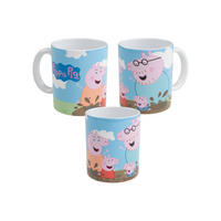 BECHER Peppa Wutz Matsch Mehrfarbig 320 ml - Multicolor, Keramik (0.32L) - United Labels