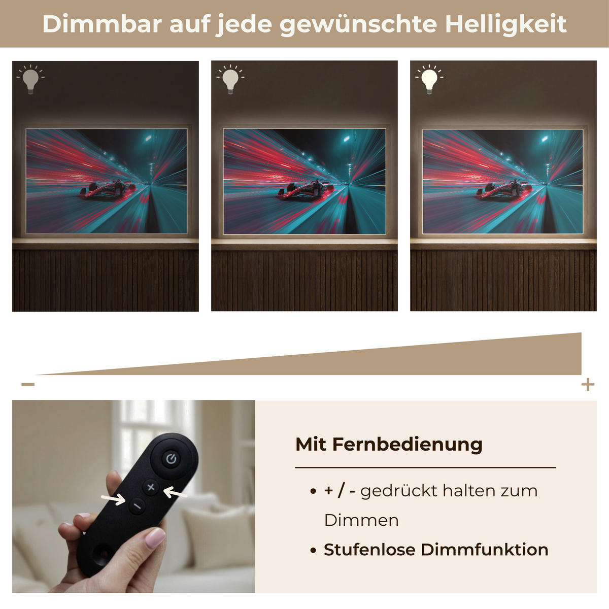 NÁSTĚNNÁ LAMPA S AKUMULÁTOREM Závodní auto - Červená - Rychlost 60x40 cm - tyrkysová, kompozitní dřevo (60/40/8cm) - OnlyWow