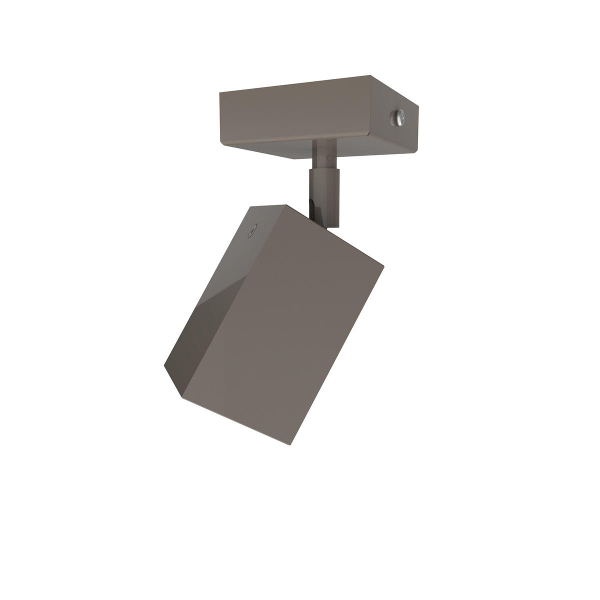 DECKENLEUCHTE - Graubraun, Metall (7.6/7.6/17cm) - Lumicom