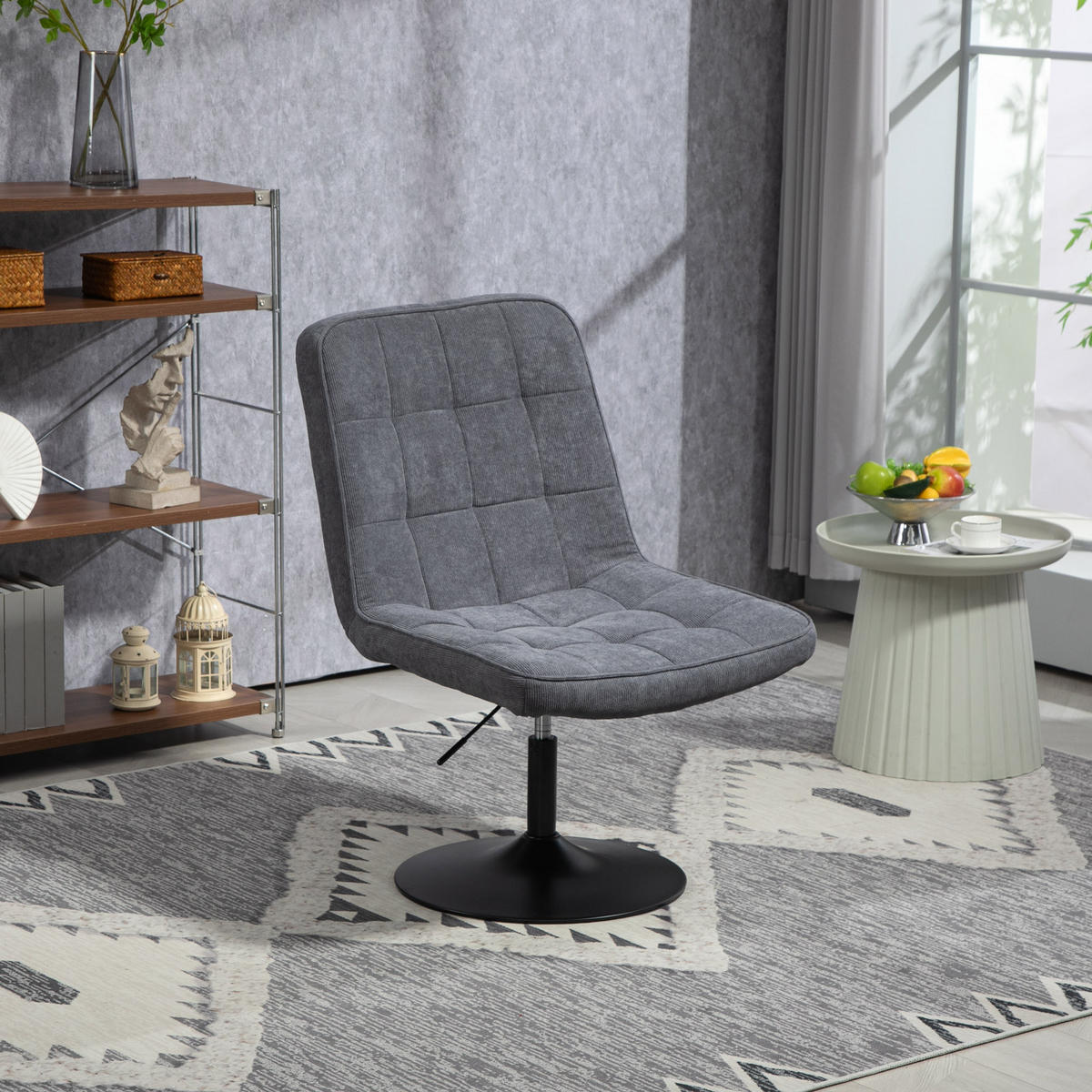 LOUNGESESSEL HENRY Grau - Grau, Textil (62.5/102/76cm) - SVITA