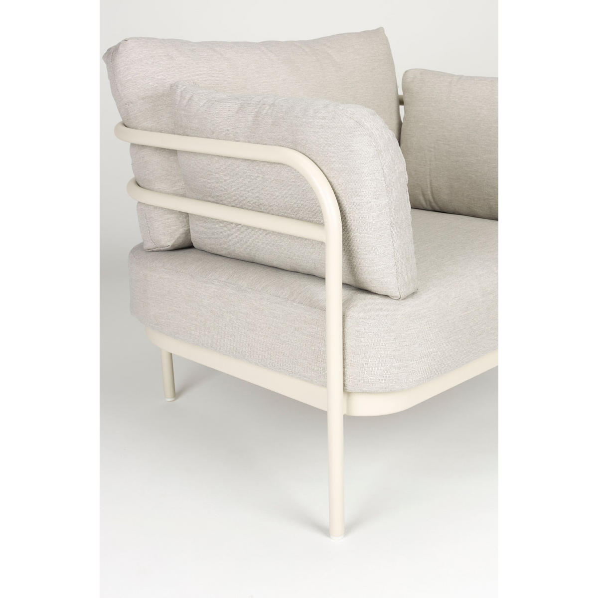 GARTENSET Vista Sofa/ 2 Sessel - Beige, Kunststoff - Zuiver