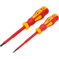 VDE-SCHRAUBENDREHER-SATZ | 2 TLG. - Multicolor, Kunststoff/Metall (1/1cm) - BGS technic