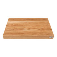 SCHNEIDEBRETT, Eiche - Braun, Metall (27/40cm) - Kai Messer