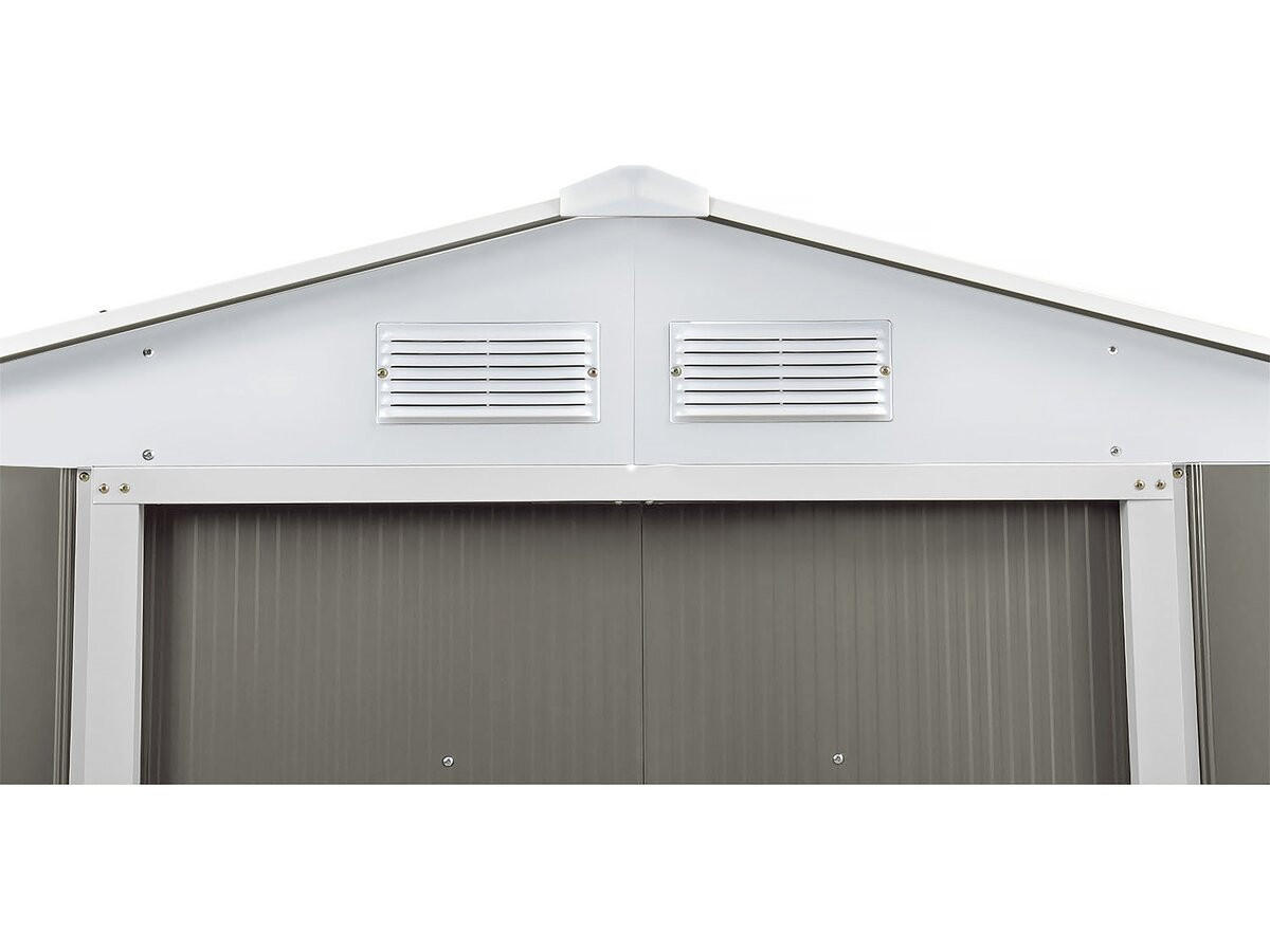 METALL-GARTENHAUS dallas Taupe - Taupe, Metall (213/195/91cm) - Habitat Garten