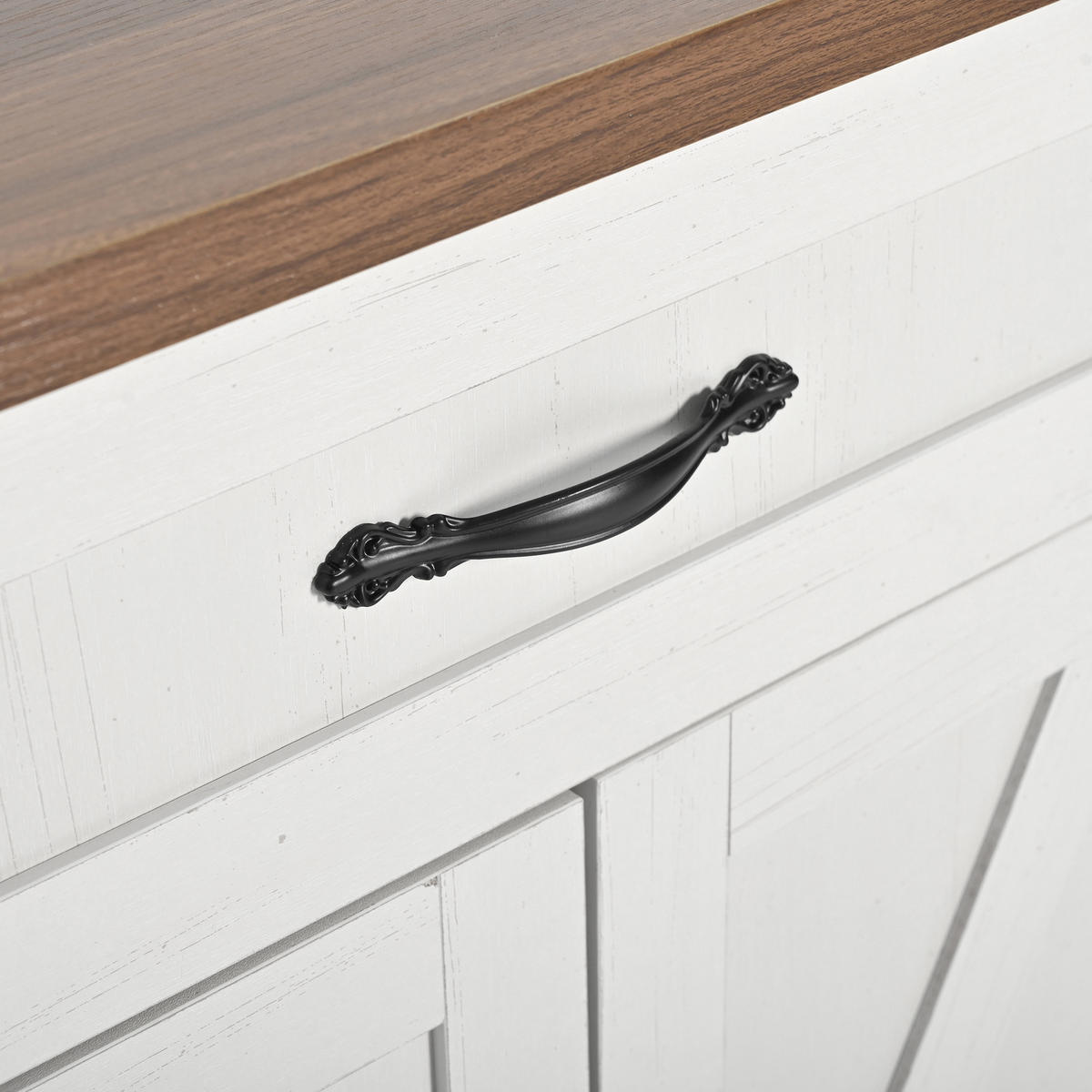 KÜCHENINSEL 140x72x93cm Weiß mit Klappplatte,2 Schubladen & 5 Rädern - Weiß, Holzwerkstoff (140/93/72cm) - Modfu