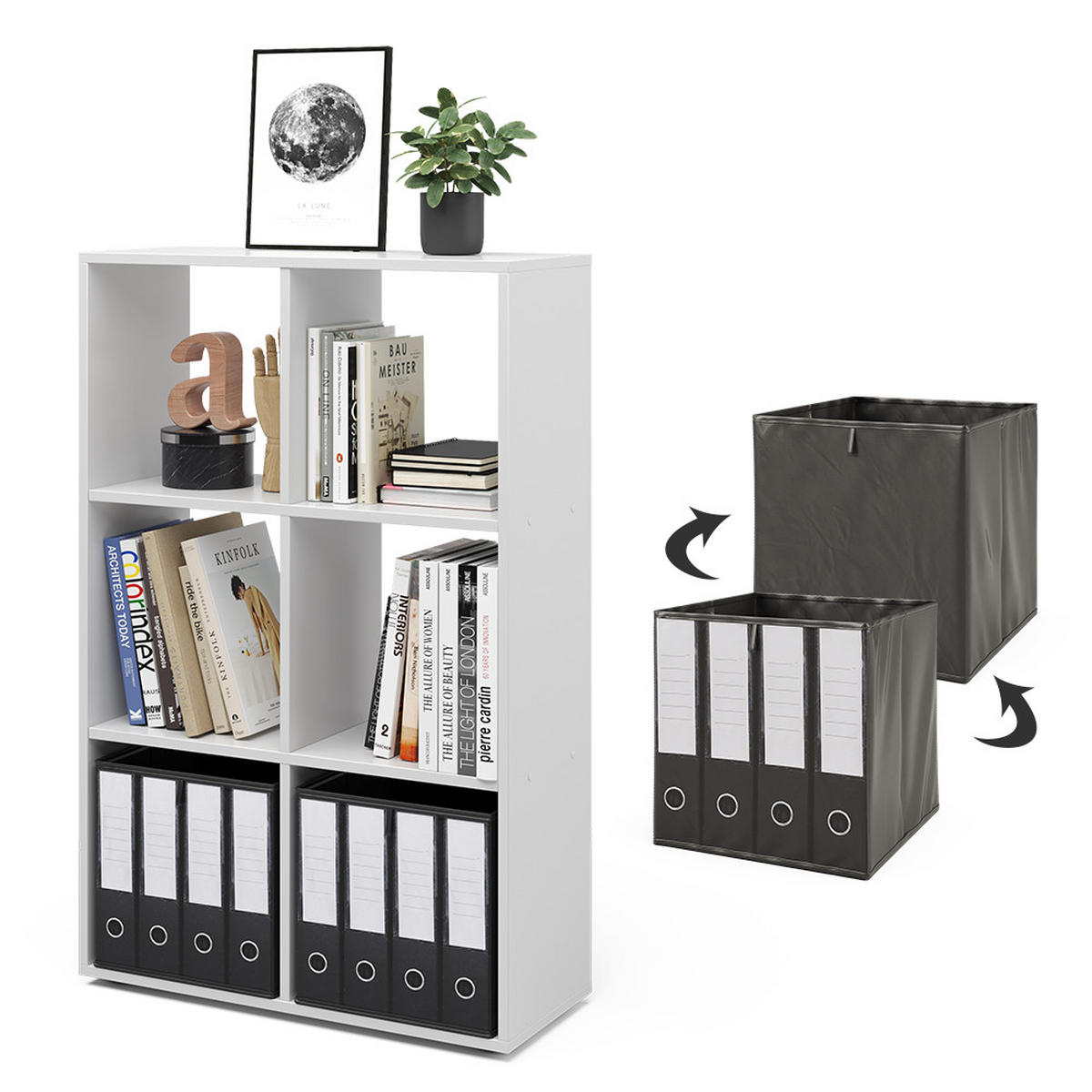 DĚLICÍ STĚNA Bílá - bílá, kompozitní dřevo (72/107.8/29cm) - Vicco