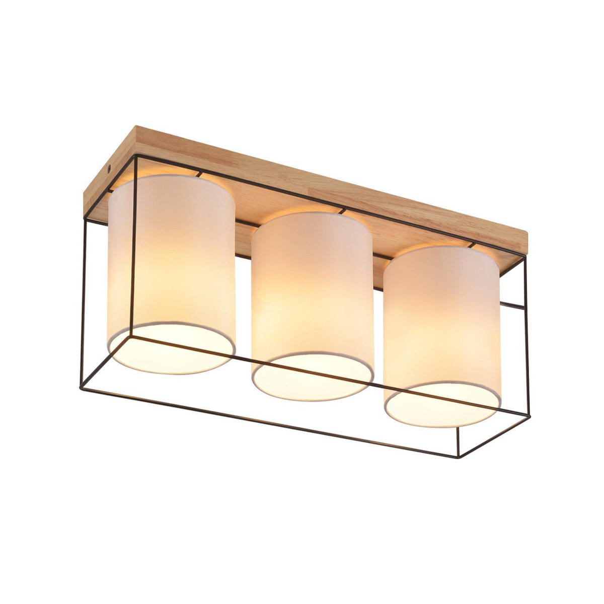 DECKENLEUCHTE Larissara 43/13.5/21 cm - Braun, Metall (43/13.5/21cm) - ZMH