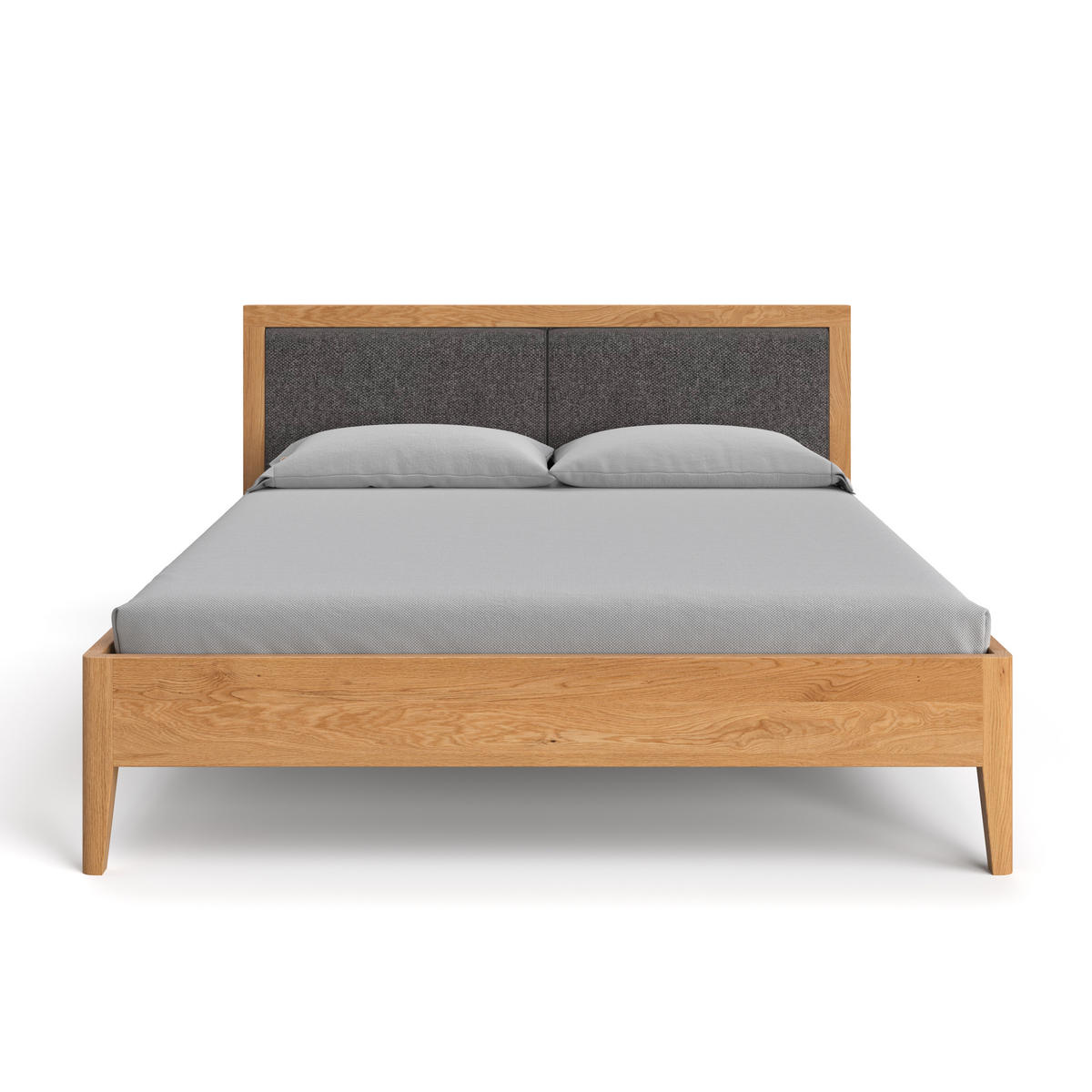 MASSIVHOLZBETT Silva aus Eiche 200x200 cm - Eichefarben/Braun, Holz (200/200cm) - Danzz