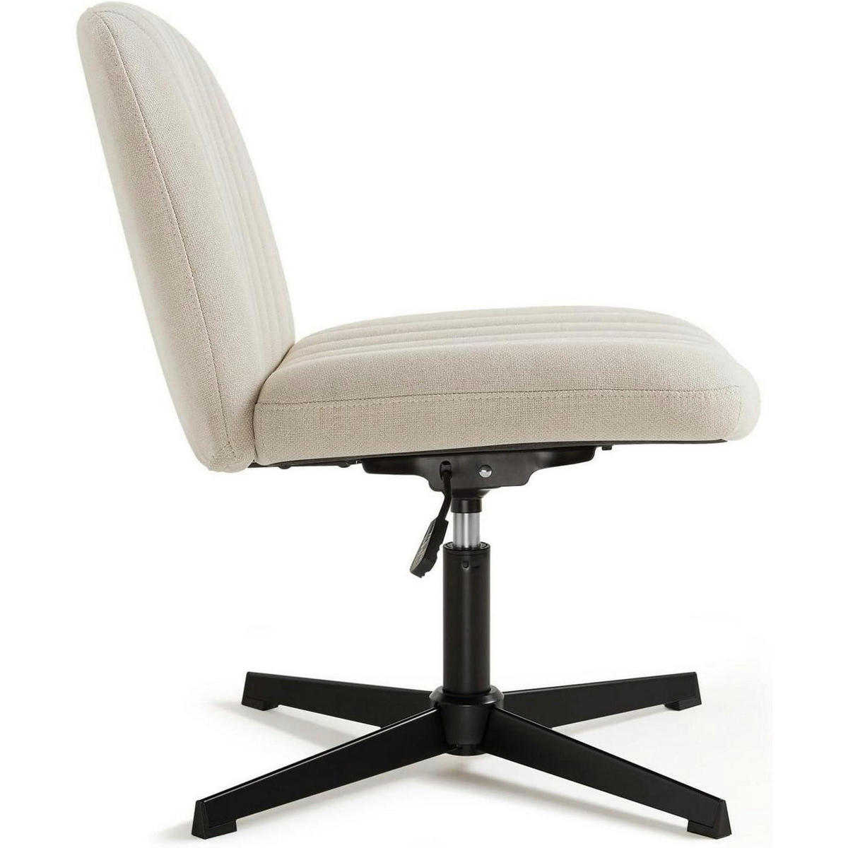 BÜROSTUHL ohne Rollen Stoff Beige - Beige, Textil (76/65/49.5cm)