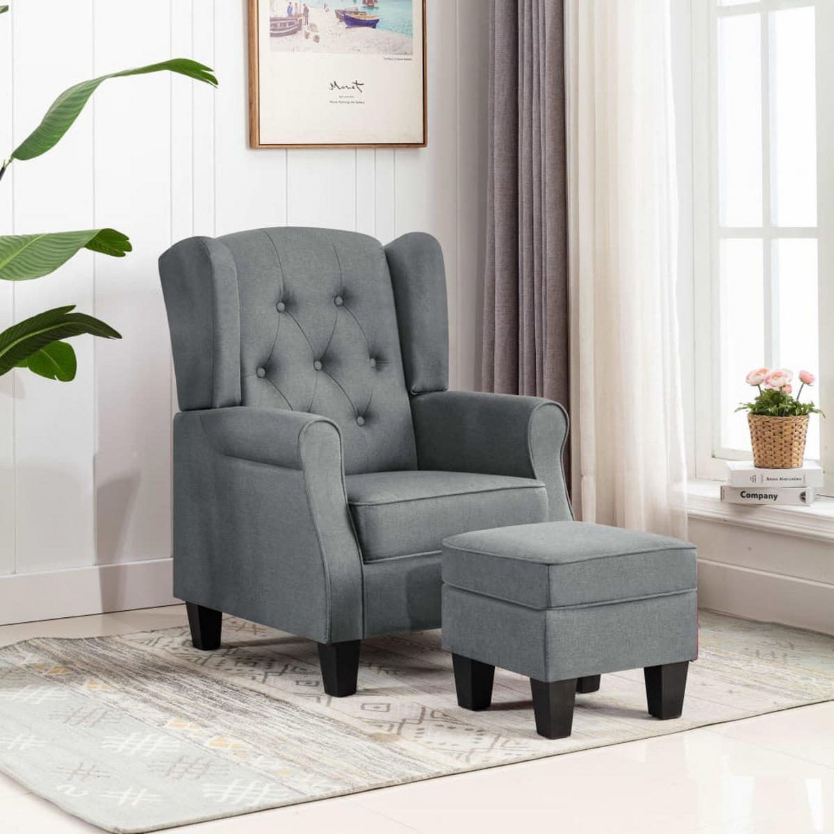 DELETE - Grau, Textil (68/94/78cm) - vidaXL