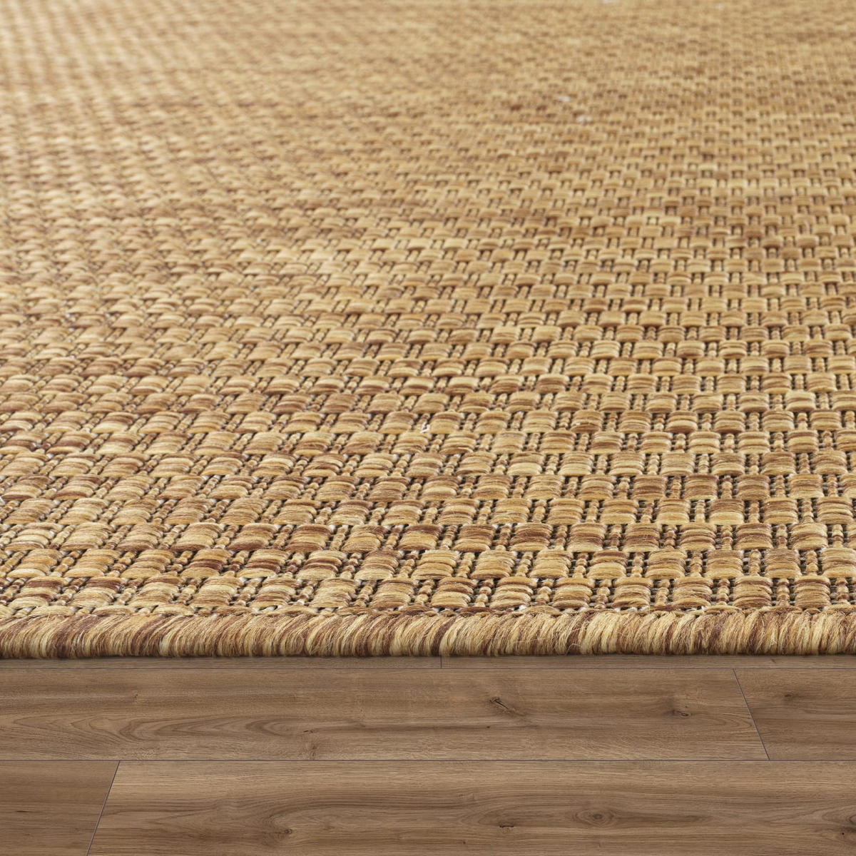 OUTDOORTEPPICH 200/200 cm Venedig 165 - Dunkelbraun, Kunststoff (200/200cm) - Paco Home
