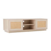 TV-MÖBEL, Beige - Beige, Holz (160/43/40cm) - Oviala