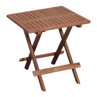 GARTENTISCH Bremen klappbar Klapptisch - Braun, Holz (50/50/50cm) - DELUKE