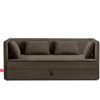 JUGENDBETT ROTI Einzelbett mit Bettkasten, 90x200cm, Bett mit Bonellmatratze, mit Rückenlehne - Schwarz/Braun, Holz/Holzwerkstoff (92/200cm) - KONSIMO®