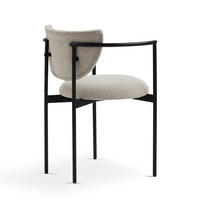 ESSTUHL Khaki 2er-Set mit Armlehnen und Metallgestell - Taupe, Metall (78/56/60cm) - PANGIVO