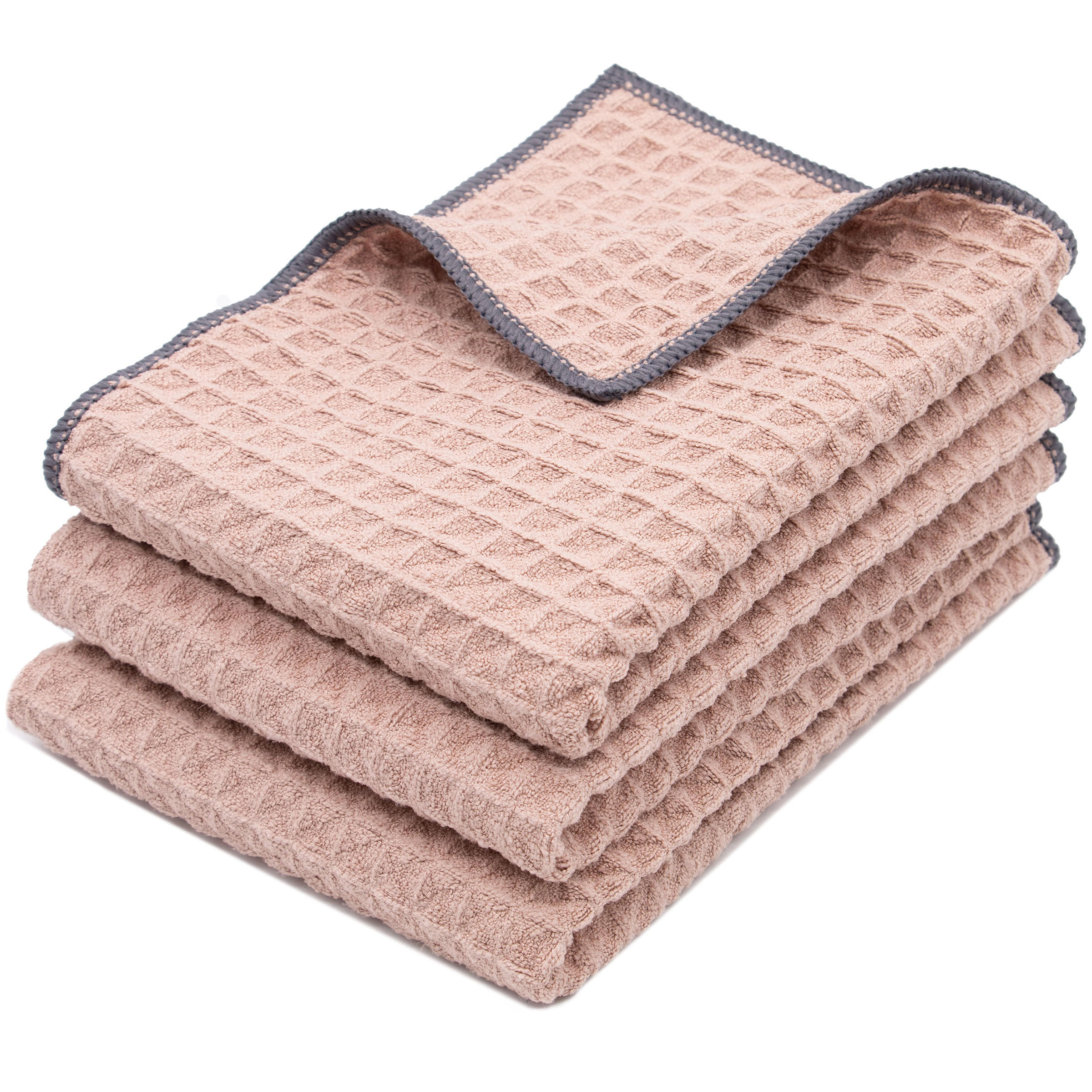 REINIGUNGSTÜCHER, 3er-Set, 80% Polyester, 20% Polyamid - Altrosa, Textil (40/60cm) - Zollner