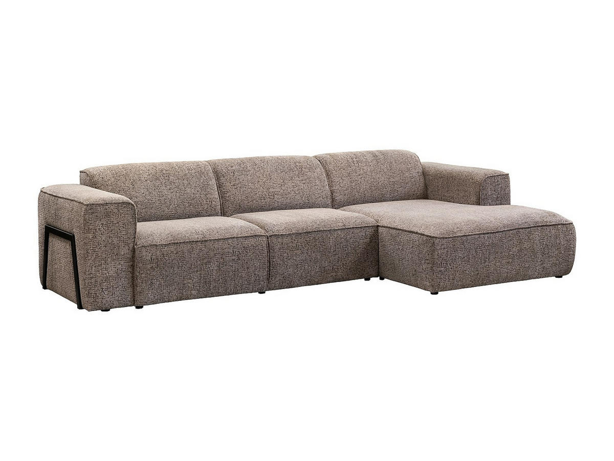 SOFA - 5 Personen - stoff - taupe Tejami - Taupe, Kunststoff/Textil (322/78/160cm) - Vente-Unique