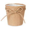 BLUMENTOPF Jute geflochten Ø 10 cm - Braun, Kunststoff (10/11cm)