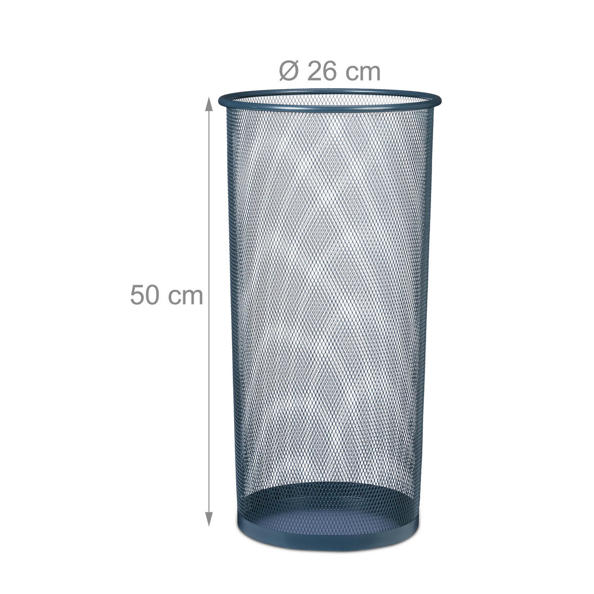 REGENSCHIRMSTÄNDER - Anthrazit, Metall (26/50/26cm) - Relaxdays