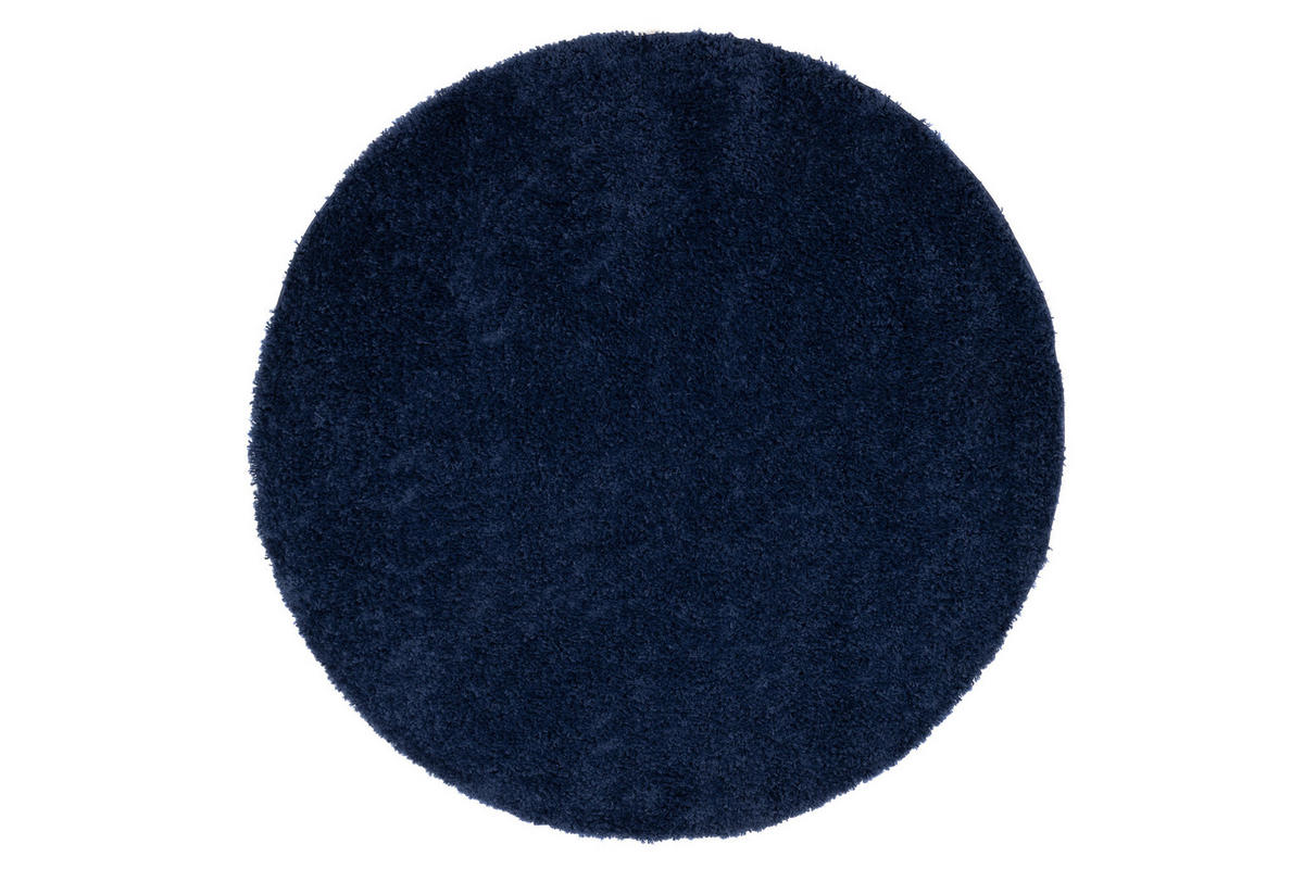 TEPPICH ESSENCE ROUND Marine 160/160 cm - Blau, Textil (160/160cm) - Tapiso