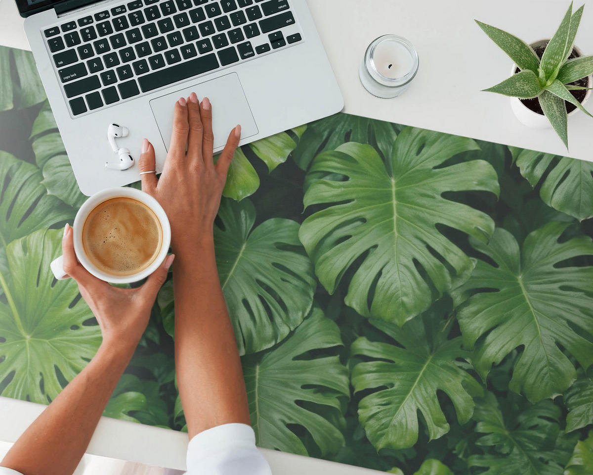 SCHREIBTISCHUNTERLAGE 120x60 cm Grün - Jadegrün, Kunststoff (1.6/120/60cm) - Wallfluent