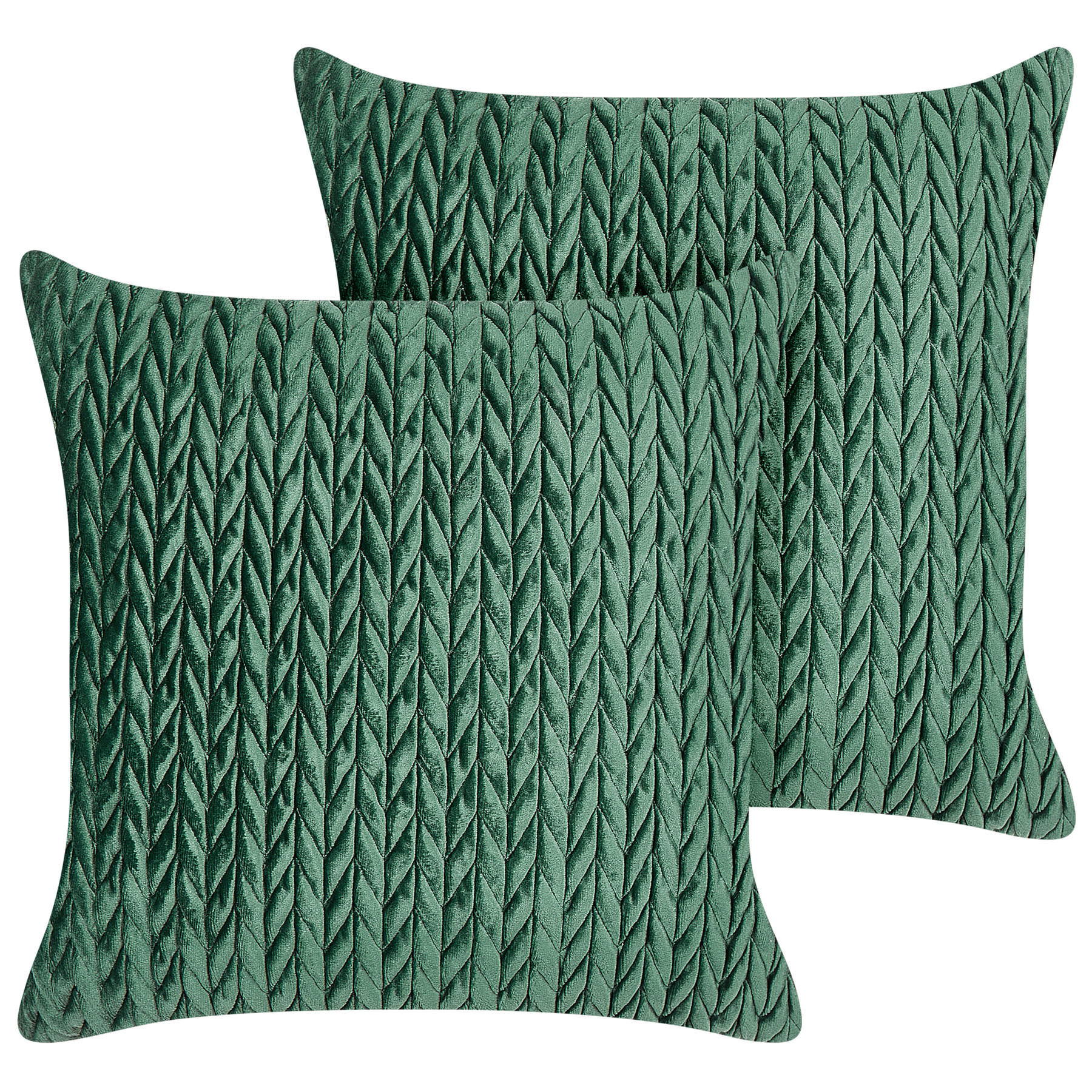PERNĂ DECORATIVĂ set de 2 verde 45/45 cm Eclipta