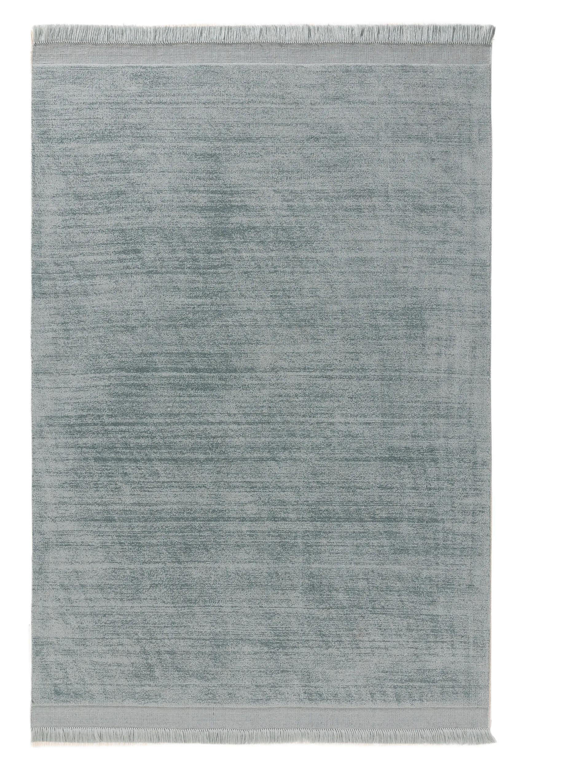 TEPPICH aus recyceltem Material Jade Türkis 120x170 cm - Türkis, Textil (120/170cm) - benuta Pure